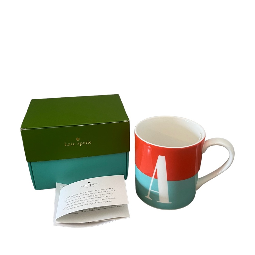 Lenox Kate Spade What’s In A Name 12 oz Coffee Mug New In Box